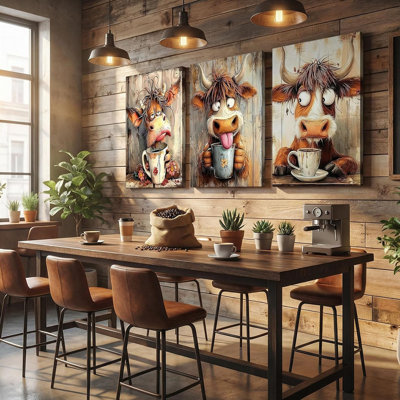 3 Piece Wrapped Canvas Wall Art