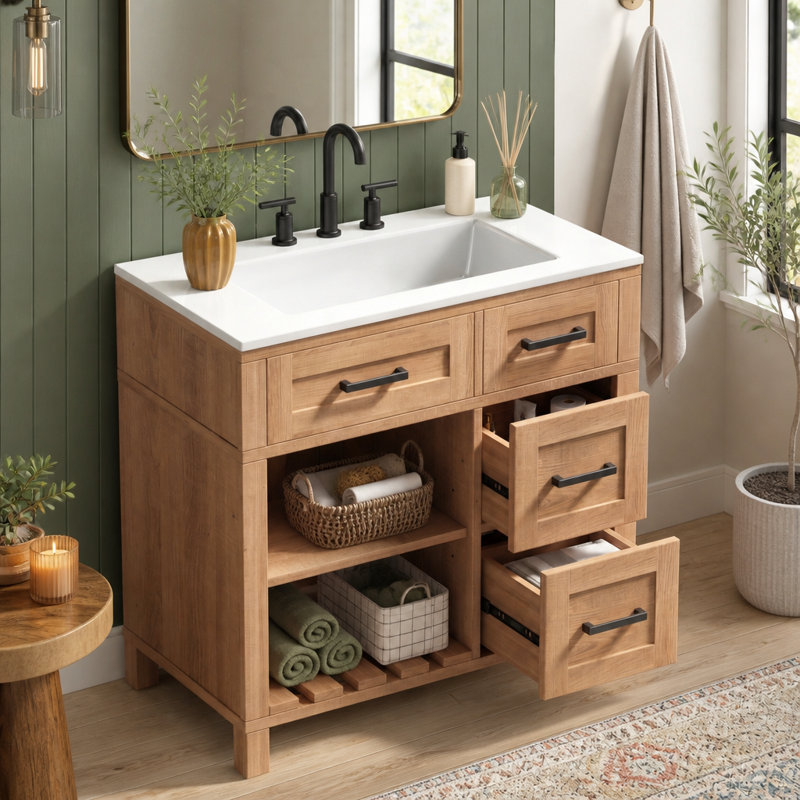 Meuble-lavabo 30 po avec lavabo SMC