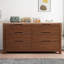 Armoire d'appoint en bois massif brun noisette-1195460697-1195460701