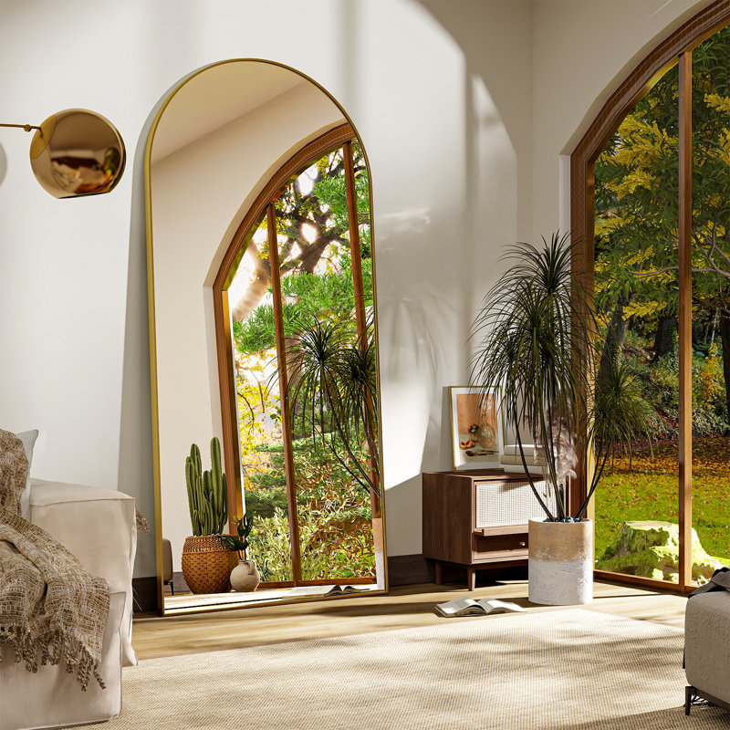 Dronfield Arch Mirror, Gold, 71" x 30"