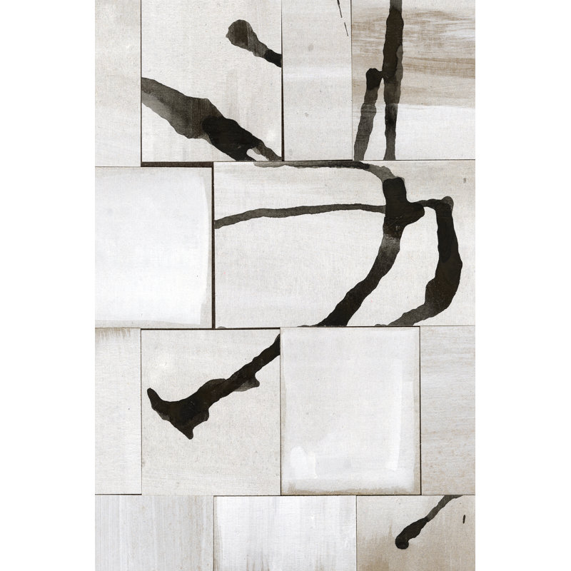 Neutral Subtext II - Wrapped Canvas Painting, 30 cm H x 20 cm W, Wrapped Canvas
