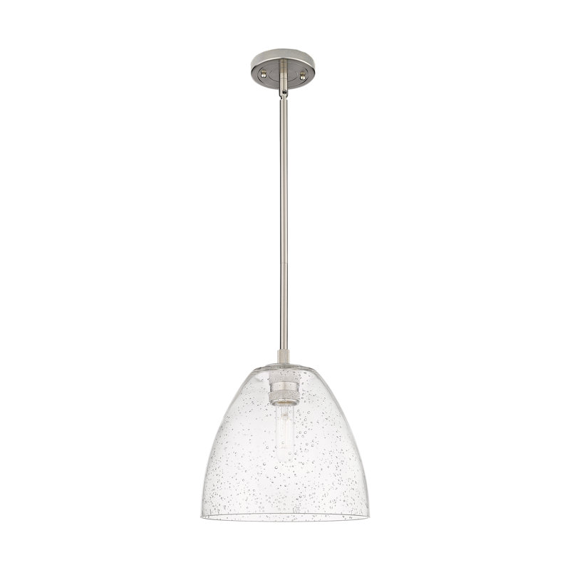 Luminaire suspendu Kehlani, H 38,75 po x l 9 po x P 9 po, Nickel satiné
