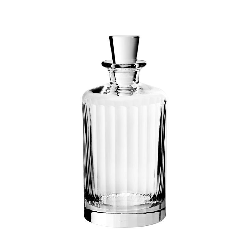 Fluted Collection Crystal Glass Whiskey Decanter