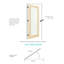 Porte intérieure moderne en verre givré moderne avec structure en bois massif, cadre pré-suspendu et quincaillerie incluse (cadre de porte inclus)-113550169-108995375