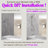 FORNO ACQUA AcquaSPA Shower Panel with SensoTEMP, Mirrored Stainless Steel Finish, Overhead Rainfall Shower, Handheld Shower Head, Body Jets, 1.8 GPM Flow Rate-116472612
