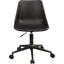 Chaise de bureau à domicile avec revêtement brun, fonction réglable, courbe ergonomique doucement rembourrée et roulement doux, rembourrage de 21,44 pouces de profondeur pour le bureau, conception du rembourrage doux du siège incurvé,
