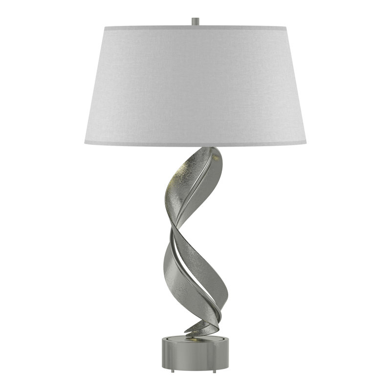 Folio 25.1" Table Lamp, Natural Anna, Sterling
