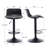 Alabama Swivel Upholstered Adjustable Height Counter Stool with Metal Frame-811059248