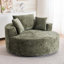 Fauteuil demi-tonneau pivotant en chenille-332416681