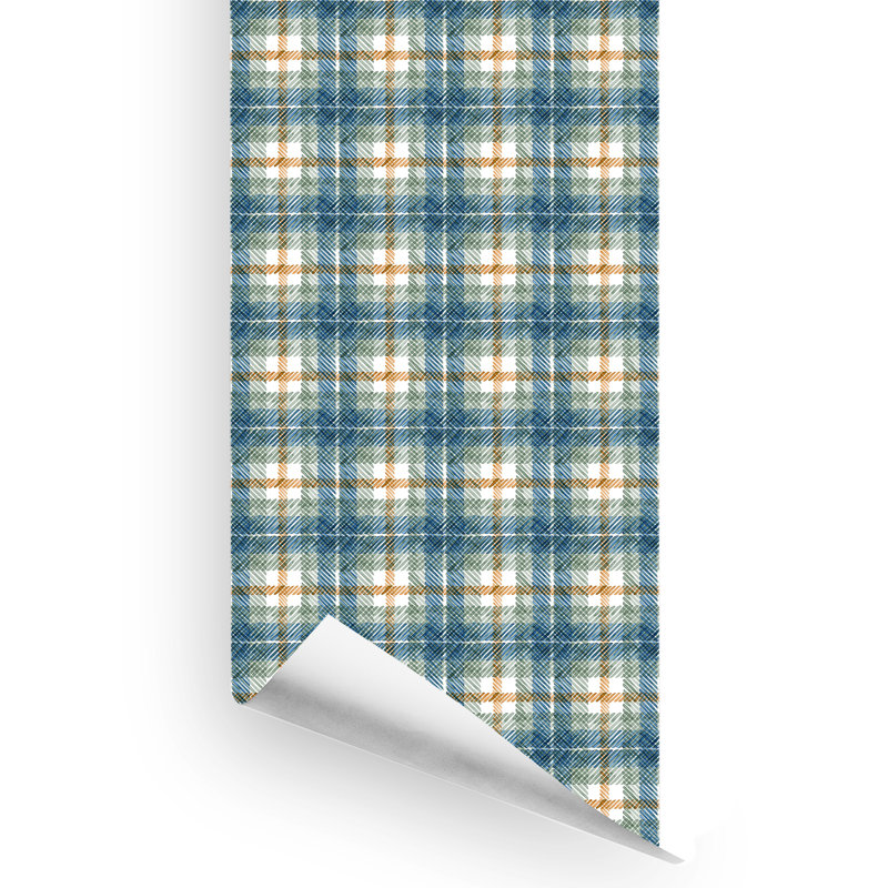 Rouleau de papier peint L 10 pi x l 24 po Thales, Bleu