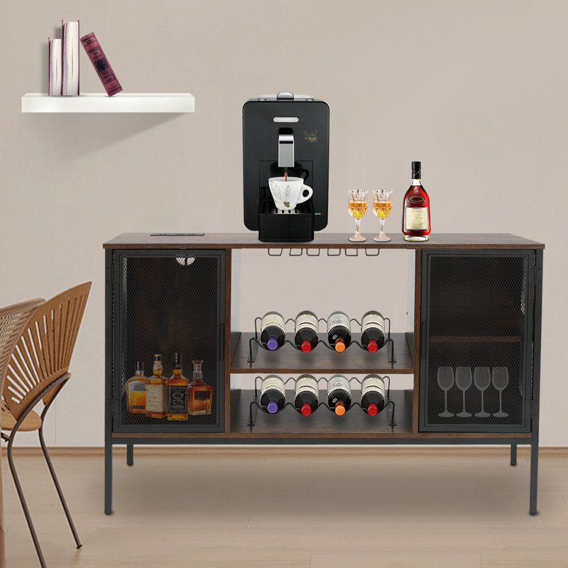 30.9'' H X 47.24'' L Bar Cabinet with Wine Storage