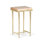 Wick Solid Wood Top Side Table
