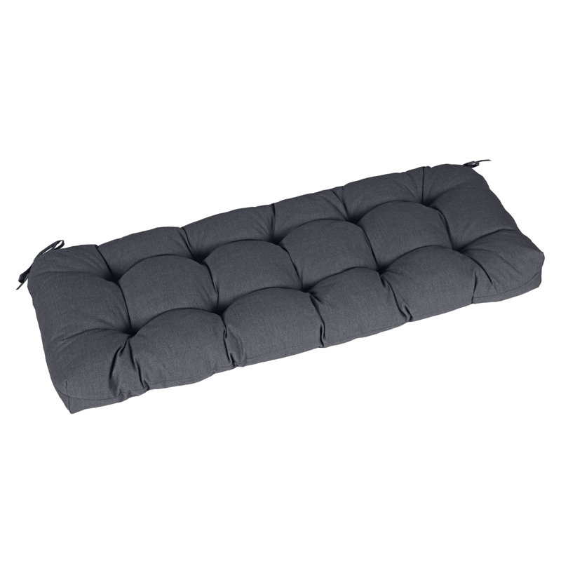 Outdoor 5"H Bench Seat Cushion, Gray, 46" W x 20" D