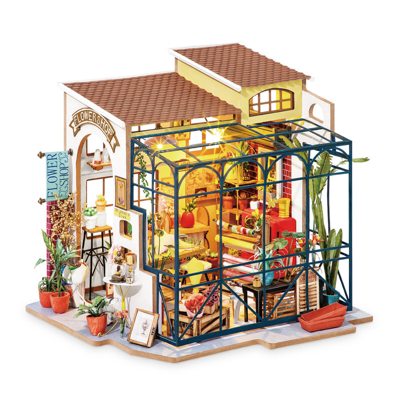DIY 3D House Puzzle - Emily's Flower Shop 258pcs