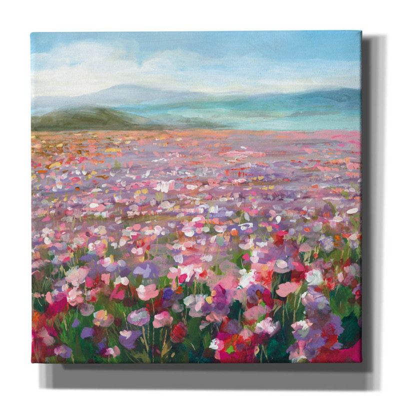 «Headland Wildflowers» par Danhui Nai, art mural sur toile, H 12 po x l 12 po
