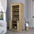 4-Built In Wine Rack Bar Cabinet For Home Entertaining Functional - Brown-1754382955