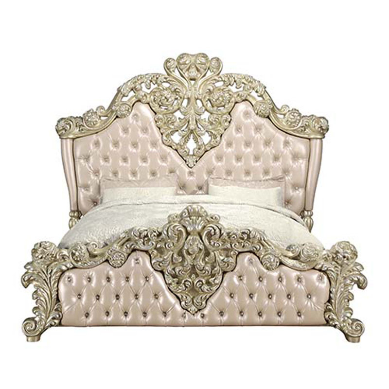 Upholstered Wingback Bed