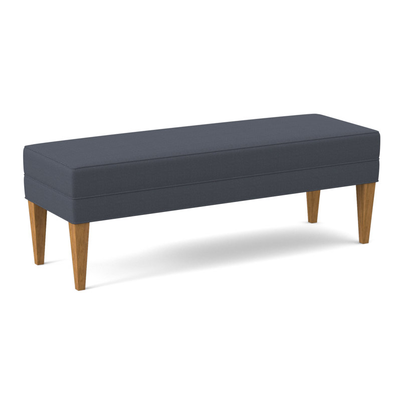 Livery Upholstered Bench, Amber, Filigree Ivory
