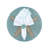 Glass Animal Print Round Placemat