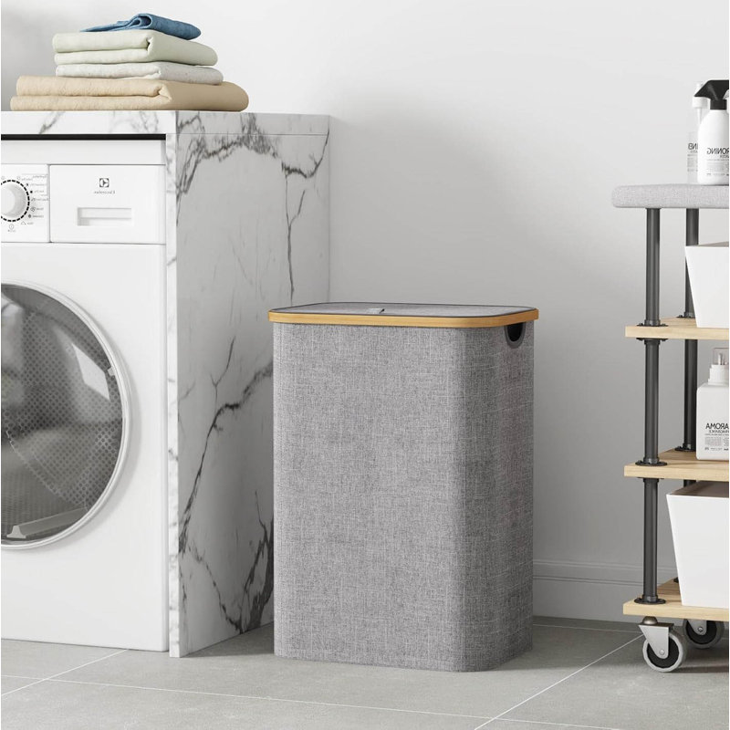 Laundry Hamper, Light Grey