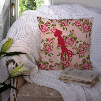  Coussin 14 "Squid Shabby Elegance Yellow RosesFloral