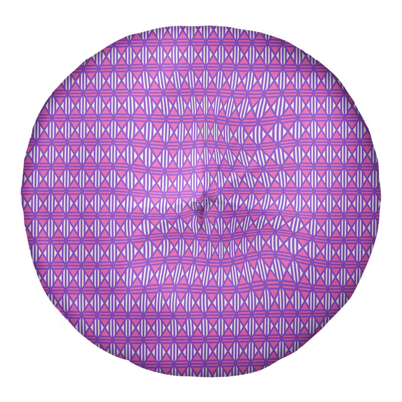 Coussin de sol Katelyn Elizabeth, 26 po x 26 po, Mauve / Rose