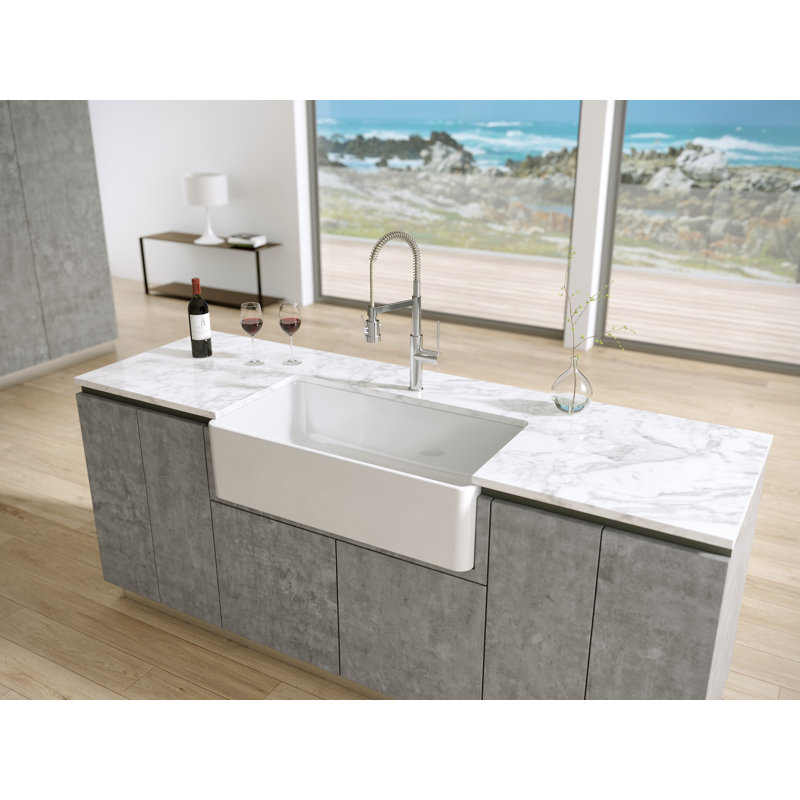 36'' L Single Bowl Fireclay Kitchen Sink