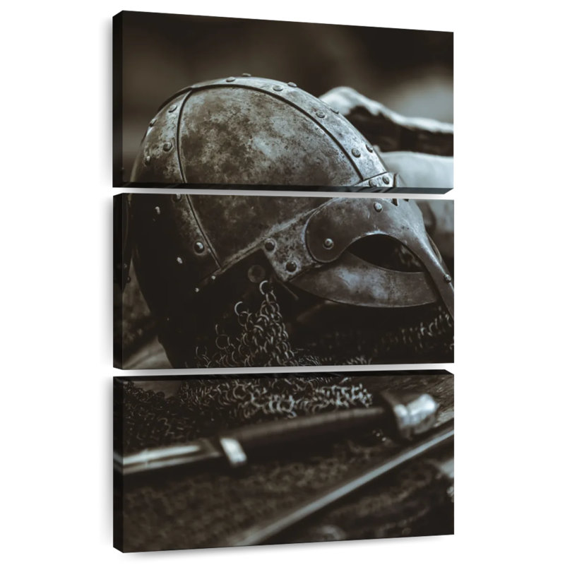 Mait Viking Helmet And Sword, 50" H x 32" W