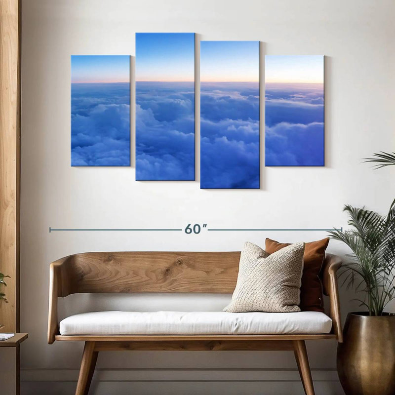 Alvord, ciel bleu, nuages, H 32 po x l 52 po