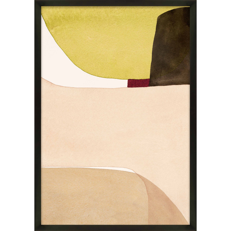 «Divided It Is All Neutral» par Julia Balfour - impression, Papier encadré dans un cadre noir, H 20 po x l 14 po x P 1,25 po