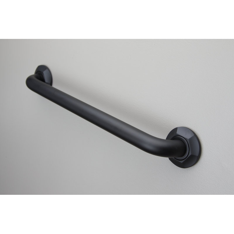 Metropole Grab Bar, 12" W, Polished Chrome