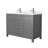 Beckett 48" Freestanding Double Bathroom Vanity with Cultured Marble Top-61870885-61870886-61870883