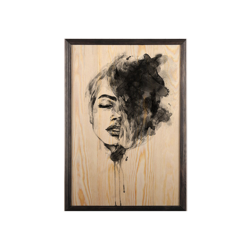 Anonymous - Single Picture Frame Painting on Wood, 70cm H x 50cm W x 1.5cm D
