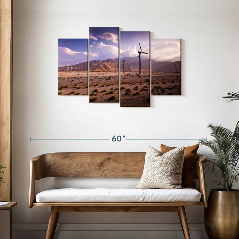Lilie Palm Springs Windmills, H 27 po x l 43 po