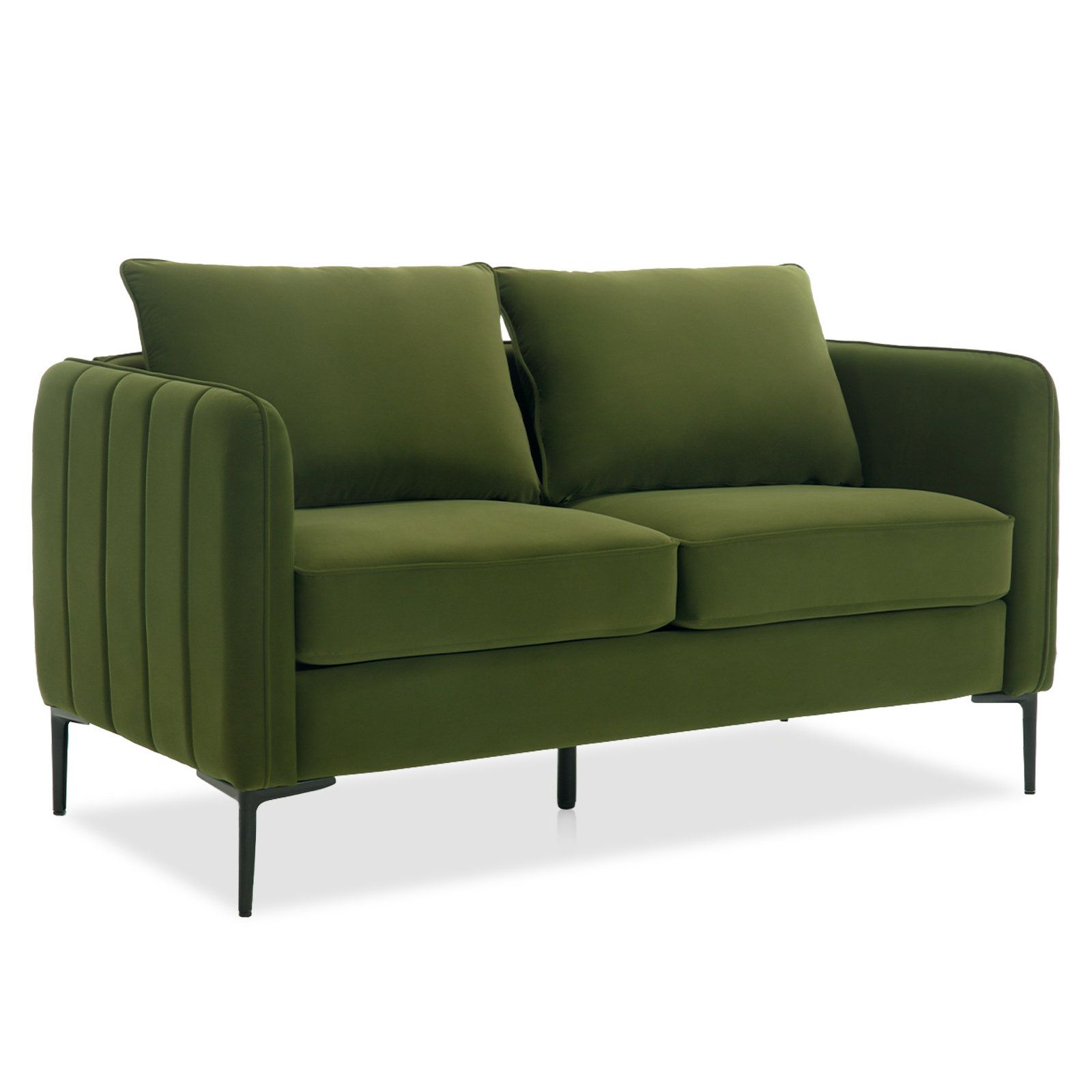 Ebern Designs Velvet Sofa - Wayfair Canada