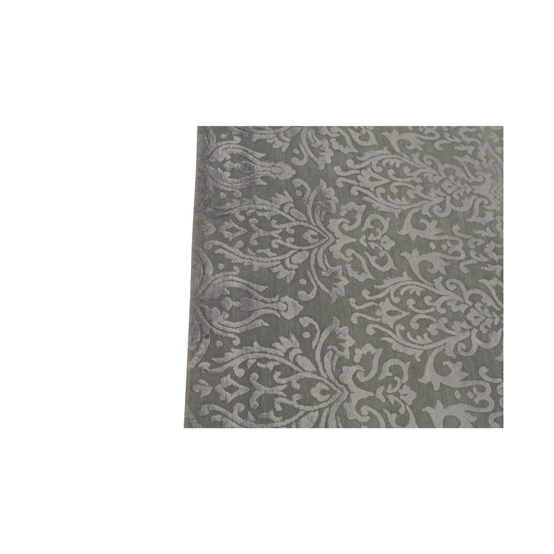 Damask Area Rug in Gray