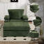 Fauteuil d'appoint surdimensionné en chenille avec repose-pieds-1159891352