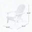 Chaise Adirondack pliante avec porte-gobelets-800357693