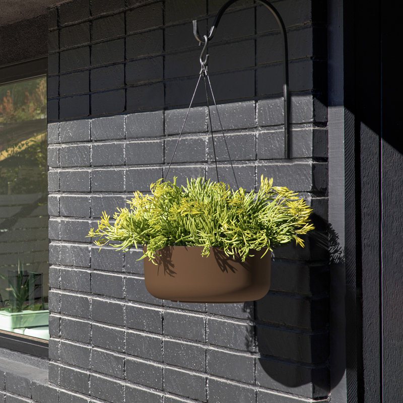 Mason Series Hanging Kona Bowl Planter, 1, Espresso