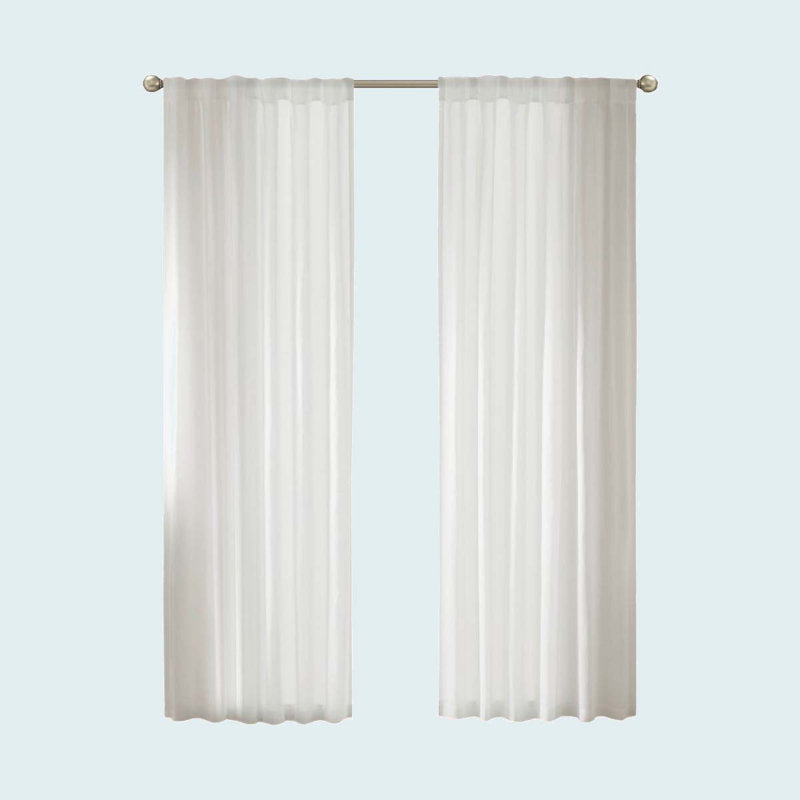 2 paires de rideaux d'intimité avec passe-tringle 52 po, L 52 po x L 63 po