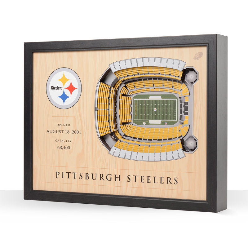 Décoration murale 25 couches NCAA, Pittsburgh Steelers