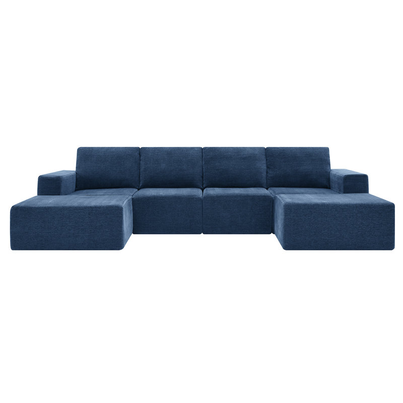 110*72" Modular U Shaped Sectional Sofa