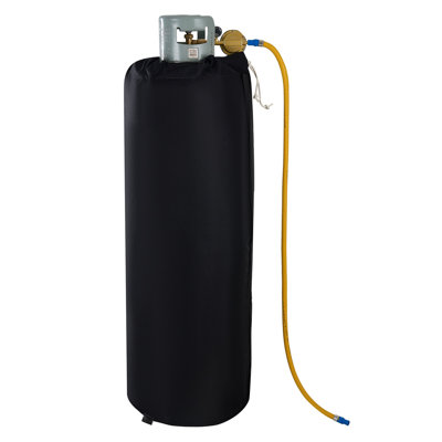 Insulated Propane Tank Heater Blanket for 100 lb Cylinders, 280W Electric Warmer with Fixed Thermostat (Max 90°F), Waterproof Oxford Cover