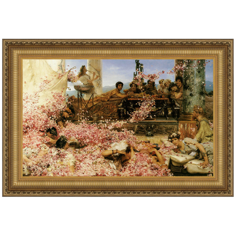 «The Roses of Heliogabalus, 1888», reproduction sur toile encadrée, H 16,25 po x l 21,25 po x P 1,875 po