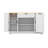 Multi-Functional Storage Sideboard,Extendable Dining Table, Adjustable Shelves,3-Tier Pull-Out Rack-124554873