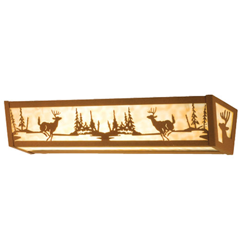 Rustic Lodge 4 - Light Bath Bar, Timeless Bronze