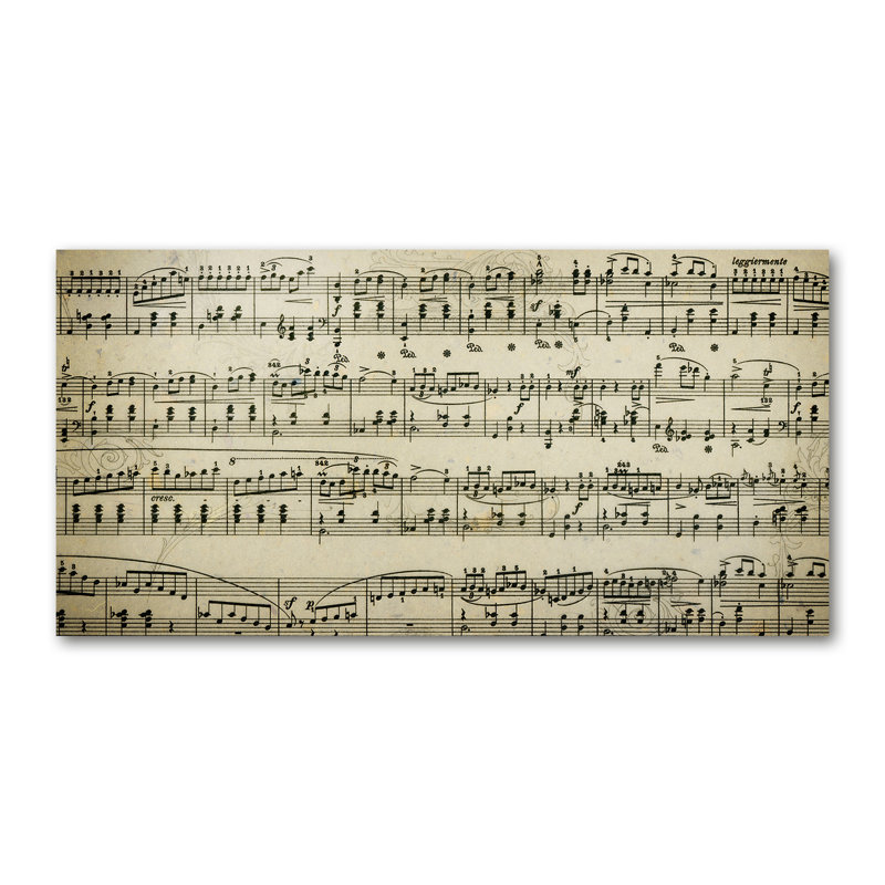 Sheet Music - Wrapped Canvas Print