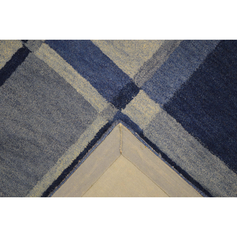 Geometric Hand Woven Area Rug, Rectangle 70 x 140cm