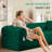 Boneless Floor Couch - 3 Seats Compression Sofa with Pillows Hybrid Sofa Pocketed Spring-1016895301
