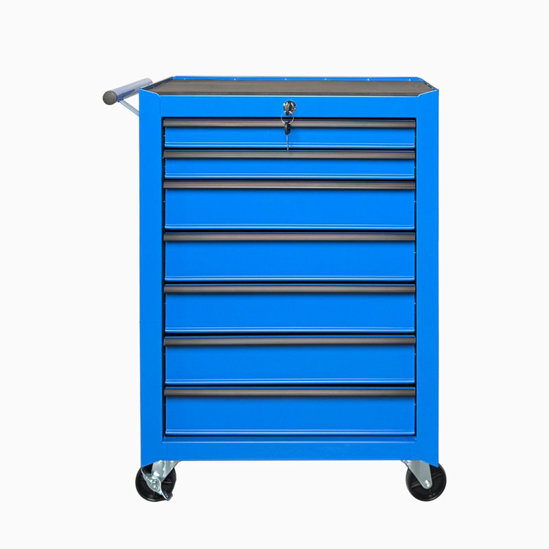 Coffre à outils roulant en métal, Blue